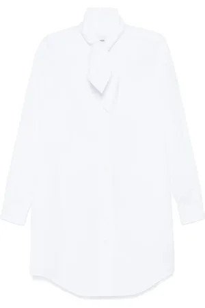 Ami Scarf-collar shirt dress