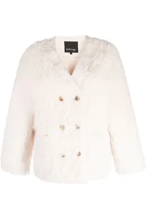 tout a coup Faux-fur double-breasted jacket