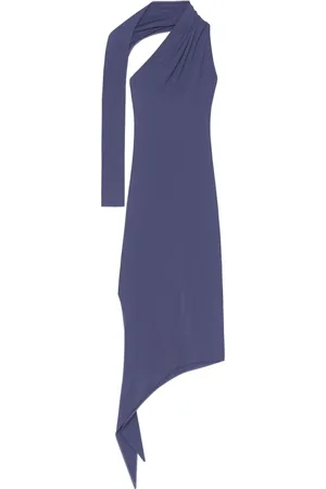 Courrèges Slash crepe maxi dress
