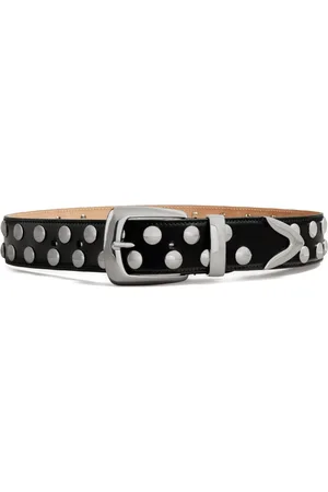 Khaite The Bruno leather studded belt