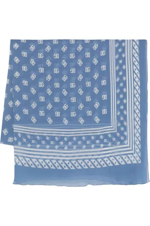 Dolce & Gabbana DG logo-print silk scarf