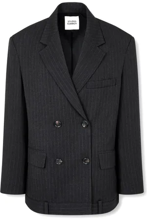 Studio Tomboy Double-breasted pinstripe blazer