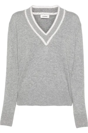 Sandro V-neck knitted jumper