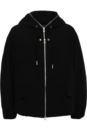 SONGZIO Multi-dart-embroidered hooded jacket
