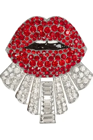 Balmain Kiss crystal brooch