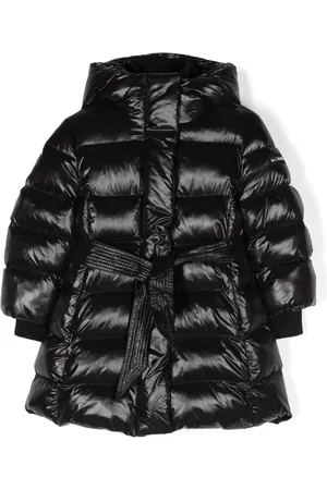 MONNALISA Logo-lettering belted coat