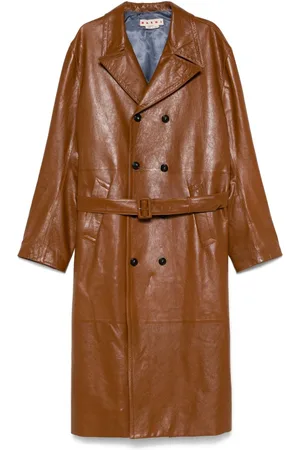 Marni Shiny Leather coat