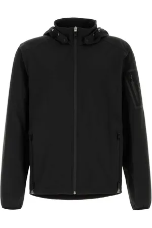 HUGO BOSS Logo-patch hooded jacket