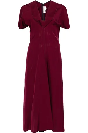 Victoria Beckham Cowl-neck midi dress