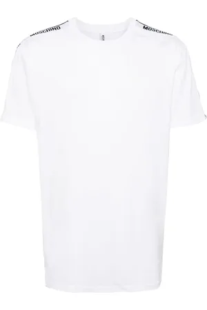 Moschino Logo-tape cotton T-shirt