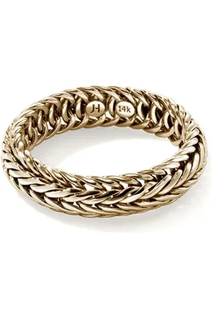 John Hardy 14kt yellow Kami chain ring