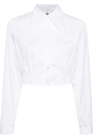 NOIR KEI NINOMIYA Oversized-collar cropped shirt