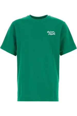 Maison Kitsuné Logo-embroidered cotton t-shirt
