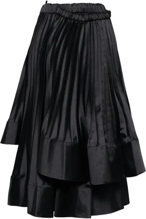 NOIR KEI NINOMIYA Pleated layered skirt