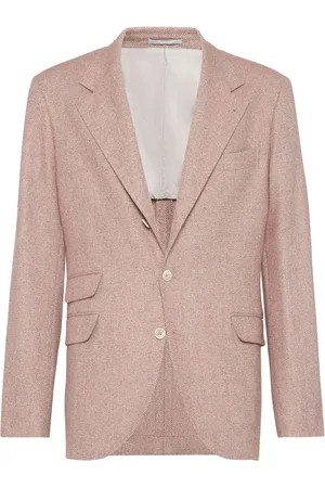 Brunello Cucinelli Herringbone linen blazer