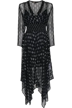Maje Asymmetric maxi dress