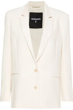 Patrizia Pepe Buttoned twill blazer