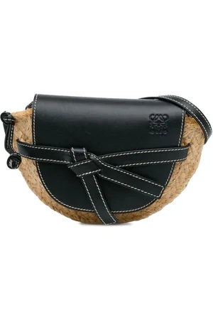 Loewe 2018 Mini Raffia Gate crossbody bag