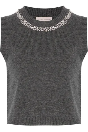 SEMICOUTURE Rhinestone-embellished top