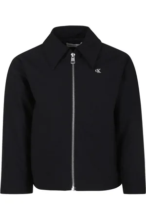 Calvin Klein Logo-embroidered shirt jacket
