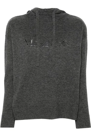 Max Mara Crystal-logo hoodie