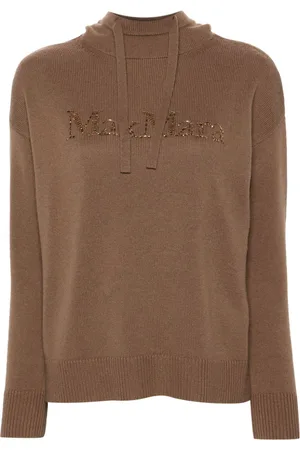 Max Mara Crystal-logo hoodie