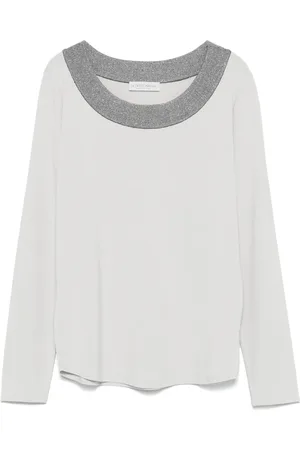 LE TRICOT PERUGIA Lurex-detail top
