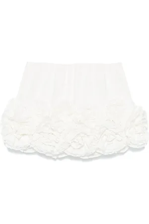 Shushu/Tong Floral-embellished mini skirt