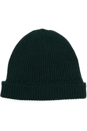 JOHN SMEDLEY Ribbed-knit beanie hat