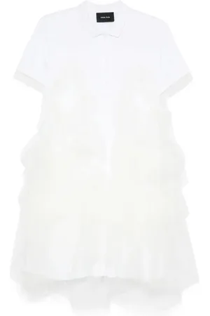 Simone Rocha Tulle-detail polo-shirt dress