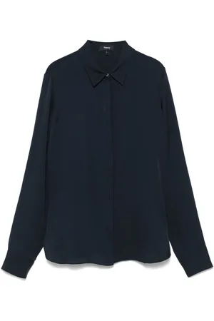 THEORY Fitted silk shirt