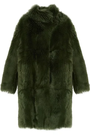 YVES SALOMON Belted-waist coat