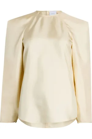 Patou Square organic-silk blouse
