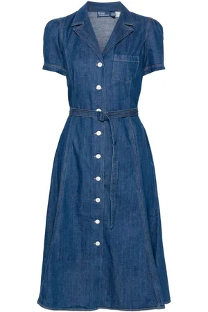 Ralph Lauren Buttoned denim midi dress