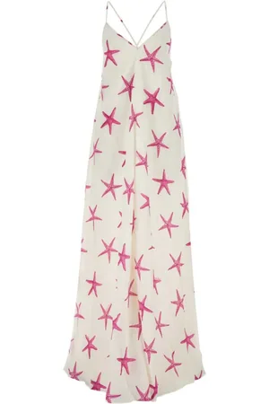 VALENTINO GARAVANI Starfish crepe-de-chine maxi dress