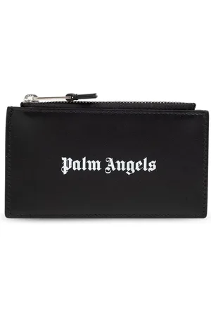Palm Angels Logo-appliqué leather wallet