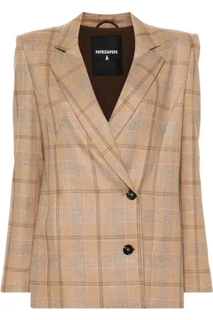 Patrizia Pepe Embroidered canvas blazer