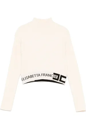 Elisabetta Franchi Logo-jacquard sweater