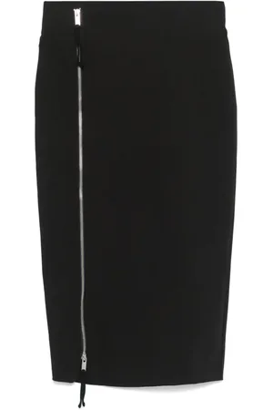 THOM KROM Zip-up midi skirt