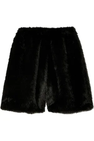 Simone Rocha Faux-fur boxing shorts