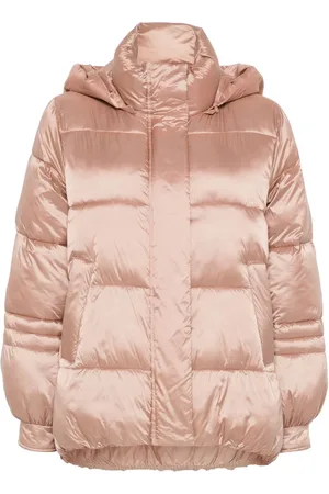 Twin-Set Striped jacquard puffer jacket