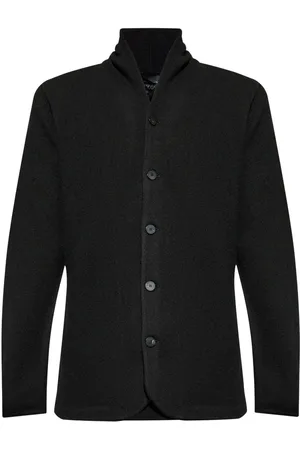 Emporio Armani Icon plain-knit jacket