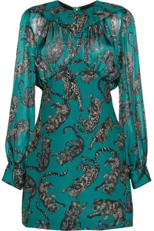 Roberto Cavalli Leopard-printed mini dress