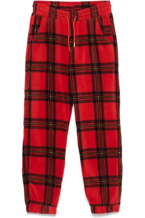 Mini Rodini Tartan-pattern track pants