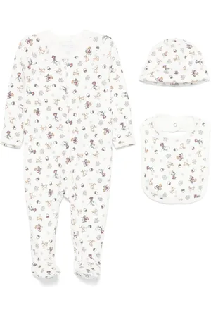Ralph Lauren Polo Bear babygrow set