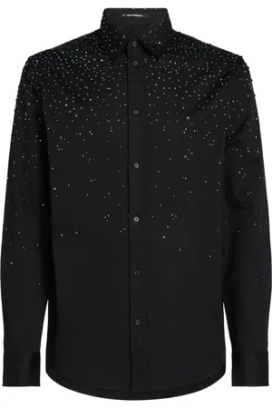 Karl Lagerfeld Rhinestone-dégradé shirt
