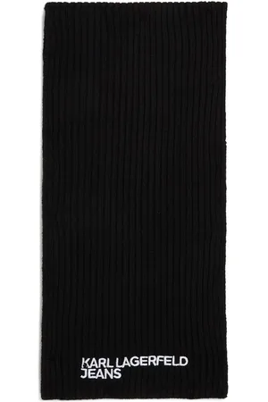 Karl Lagerfeld Logo-embroidered scarf