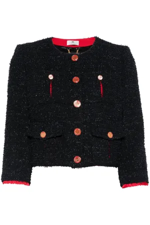 Elisabetta Franchi Cropped tweed jacket