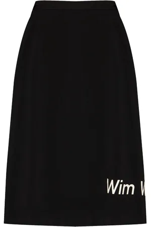 YOHJI YAMAMOTO Text-print skirt
