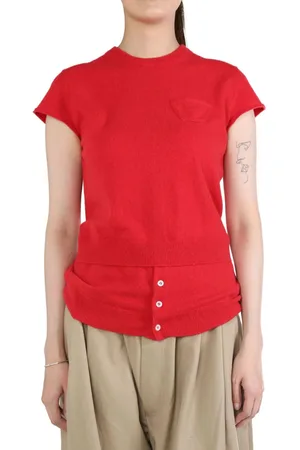 MERYLL ROGGE Button-down knitted top